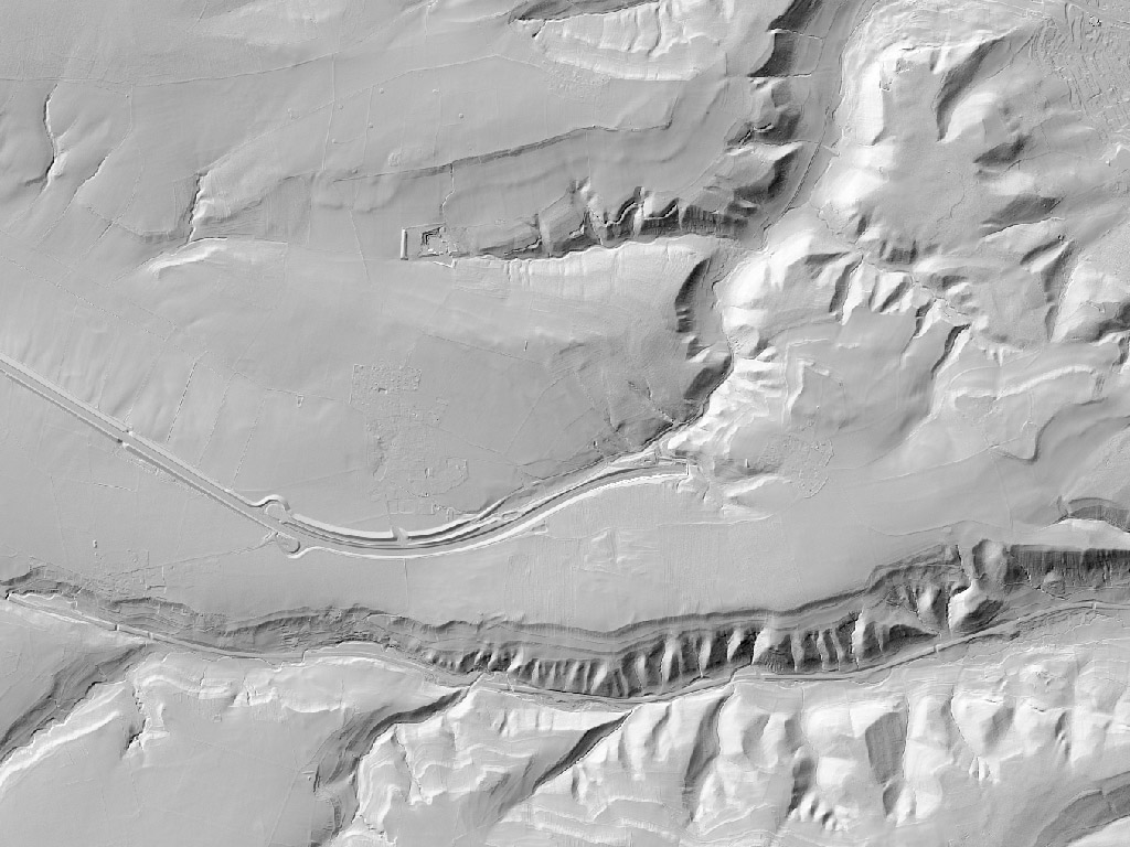 Digitales Geländemodell bei Jena