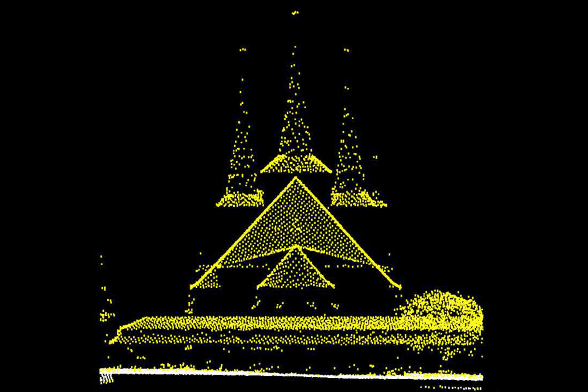 Punktwolke aus dem Airborne Laserscanning – Severikirche Erfurt
