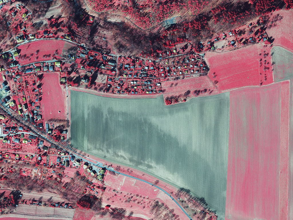 Orthophoto mit Infrarot-Kanal von 2018