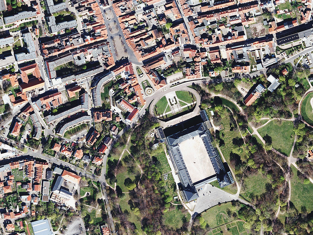 Orthophoto von Gotha mit Schloss Friedenstein von 2019