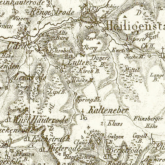 Ausschnitt der Reymann'schen Karte 1:200 000
