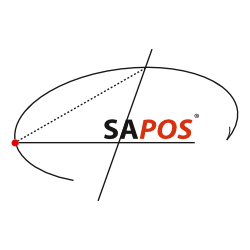 Logo des Satellitenpositionierungsdienstes SAPOS®