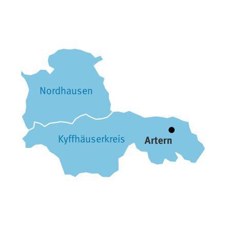 Landkreisdarstellung des Gutachterausschusses in der Zweigstelle Artern