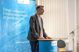 Torsten Hentschel (Vorsitzender BDVI) hält ein Grußwort