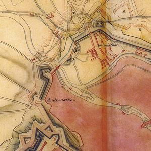 Historischer Plan von Erfurt