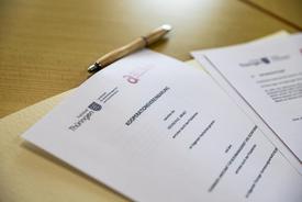 1. Seite der Kooperationsvereinbarung zwischen dem TLBG und der Hochschule Anhalt